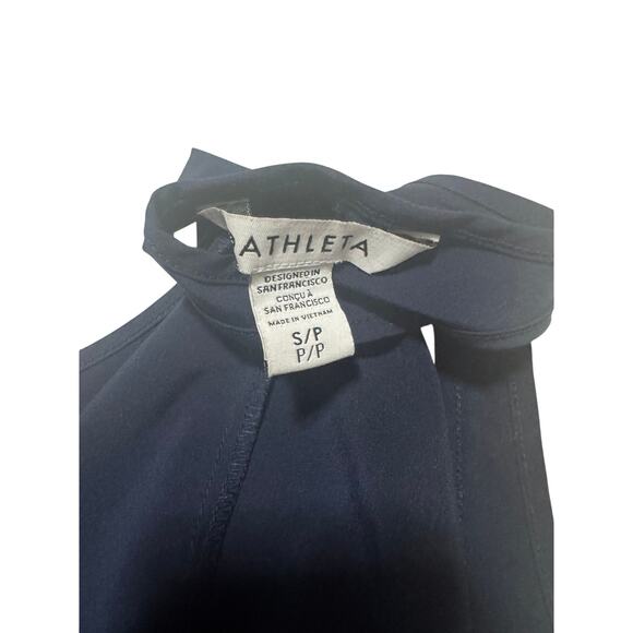 Athleta Presido Dress Navy Racerback High-Low (Size S/P) - Picture 5 of 6